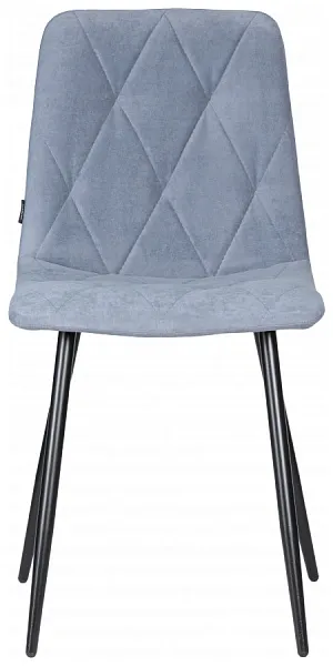 Стул CHILLY ROMBO Серо-голубой Simple 26, основание черное фото 7