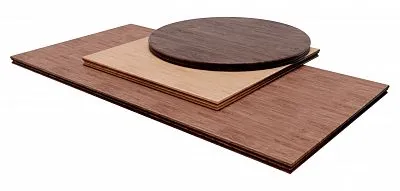 Столешницы шпонированные с фигурной кромкой из массива дуба