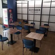 Мебель для кафе спортклуба October в Санкт-Петербурге