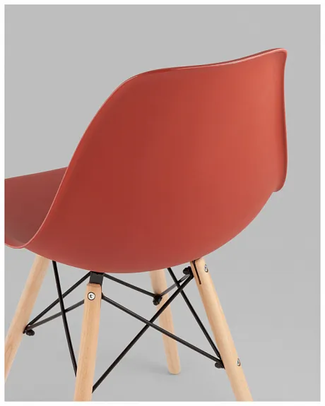 Стул Eames Style DSW терракотовый x4 (разборный каркас) фото 8