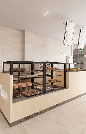 Дизайн-проект кофейни Bodro Coffee в БЦ Poklonka Place