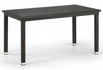 Плетеный стол T256A-W53-140x80 Brown