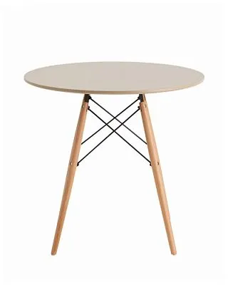 Стол EAMES DSW D80 бежевый