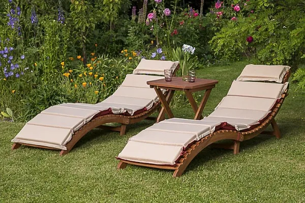 Комплект шезлонги и столик AFM-803A-T133 Beige (2+1)