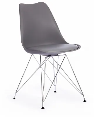 Стул TULIP IRON CHAIR серый