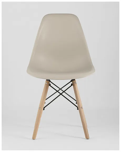 Стул Eames Style DSW бежевый x4 (разборный каркас) фото 7