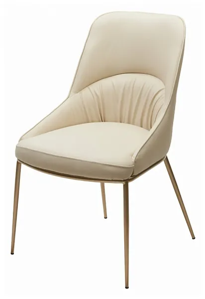 Стул ABRIOLA Milk Ti-02, PU / шампань, ®DISAUR