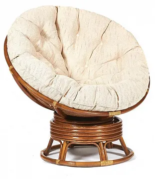 Кресло-качалка &quot,PAPASAN&quot, w 23/01 B / с подушкой / Pecan (орех), ткань Старт