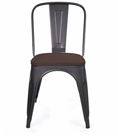 Стул металлический Bistro Wood фото 2