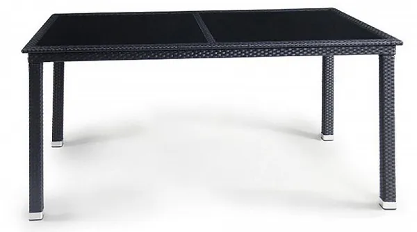 Плетеный стол T246A-W5-160x90 Black