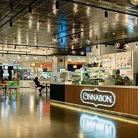 Барная стойка для кафе-пекарни Cinnabon в ТРК Меркурий