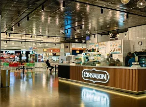 Барная стойка для кафе-пекарни Cinnabon в ТРК Меркурий Фото 3