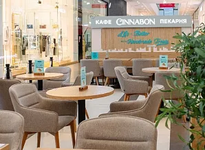 Барная стойка и мебель для кафе-пекарни Cinnabon в ТРЦ «Галерея» в Санкт-Петербурге Фото 28
