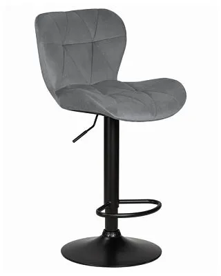 Стул барный BARNY BLACK (серый велюр (MJ9-75))