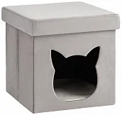 Пуф складной с ящиком Store Pet серый