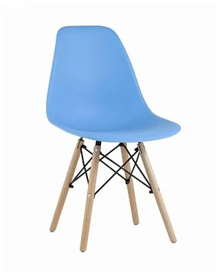 Стул Eames Style DSW голубой (разборный каркас)