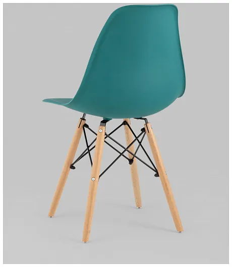 Стул Eames Style DSW темно-бирюзовый x4 (разборный каркас) фото 9