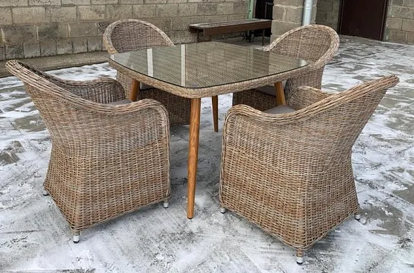 Комплект мебели T368/Y490 Beige (4+1)