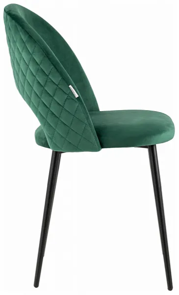 Стул Меган NEW велюр с ромбами зелёный фото 3
