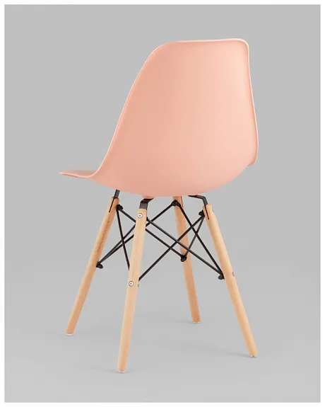 Стул Eames Style DSW персиковый (разборный каркас) фото 6