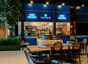 Барная стойка для кафе-пекарни Cinnabon в ТРК Vokzal 1853 Фото 3