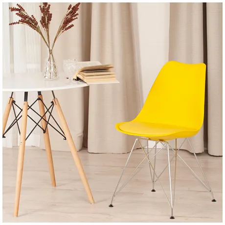 Стул TULIP IRON CHAIR (mod.EC-123) Желтый фото 9