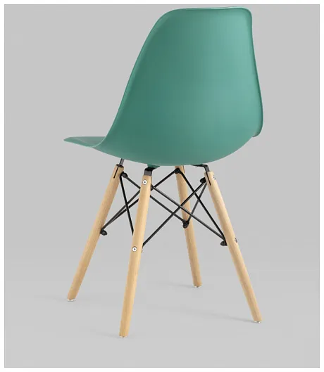 Стул Eames Style DSW серо-зеленый (разборный каркас) фото 9