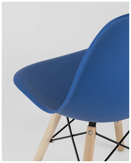 Стул Eames Style DSW синий x4 (разборный каркас) фото 10