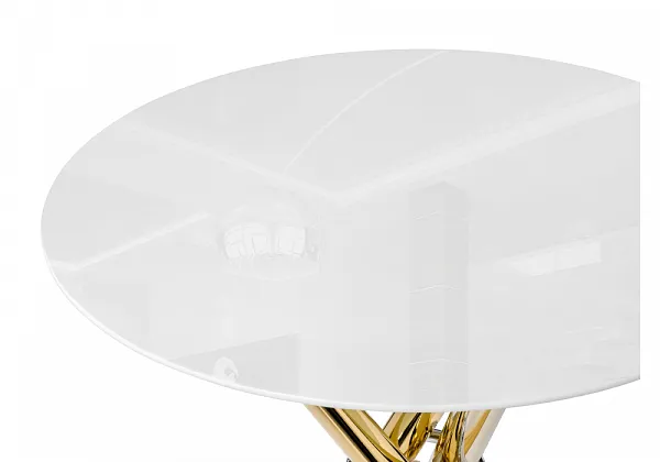 Стол Rock 80х75 white / gold фото 4