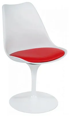 Стул TULIP FASHION CHAIR (mod.109), Белый, Красный