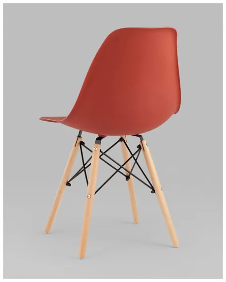 Стул Eames Style DSW терракотовый x4 (разборный каркас) фото 7
