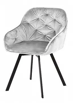 Стул GALE BLUVEL-03 LIGHT GREY поворот.360 град., велюр