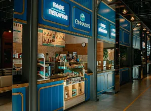Барная стойка для кафе-пекарни Cinnabon в ТРК Vokzal 1853 Фото 10