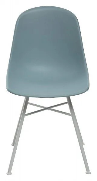 Стул BONNIE 292-CPP ICE BLUE/ WHITE на металлическом каркасе фото 2