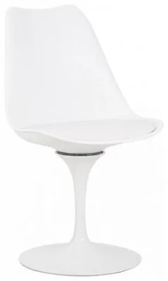Стул TULIP белое основание, цвет белый W-02