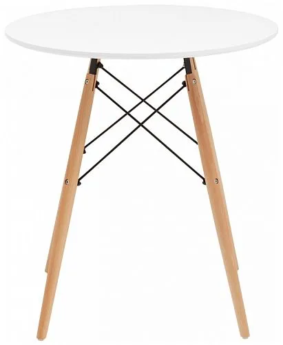 Стол круглый Eames DSW NEW D70 белый
