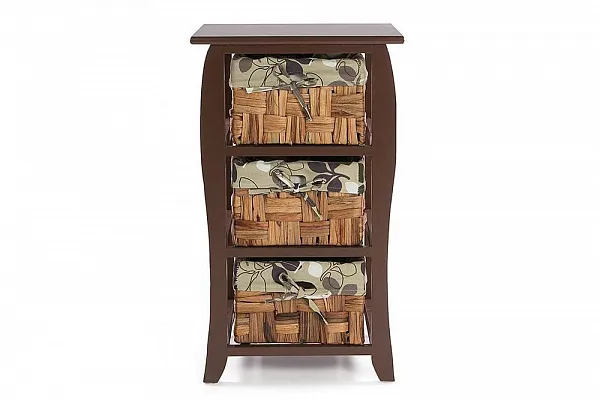 Тумба с 3 ящиками Secret De Maison BEL 3 ( mod. PE-11 ) paulownia, мдф, 39x30x65.5см, коричневый