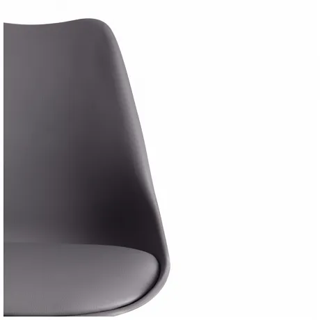 Стул барный TULIP BAR (mod. C1014H) Серый 24, натуральный фото 6