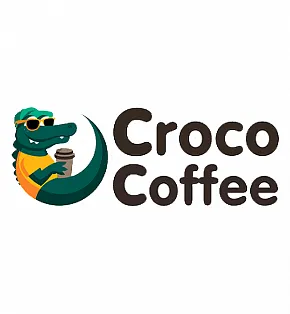 Дизайн-проект кофейни CrocoCoffee logo
