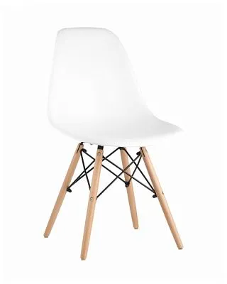 Стул Eames Style DSW белый (разборный каркас)