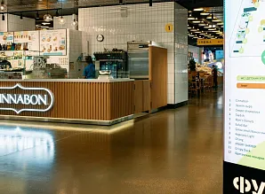 Барная стойка для кафе-пекарни Cinnabon в ТРК Меркурий Фото 4
