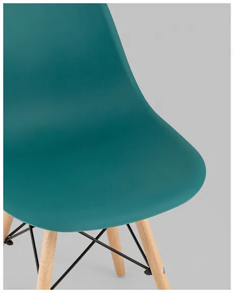 Стул Eames Style DSW темно-бирюзовый x4 (разборный каркас) фото 11