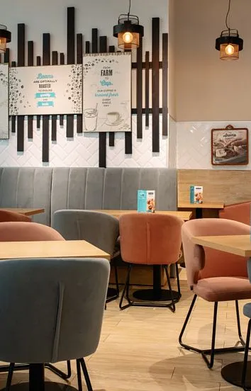 Барная стойка для кафе-пекарни Cinnabon в ТРК Прометей
