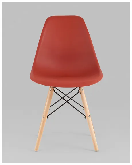 Стул Eames Style DSW терракотовый x4 (разборный каркас) фото 3