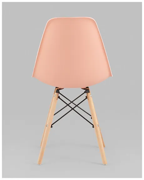 Стул Eames Style DSW персиковый (разборный каркас) фото 7