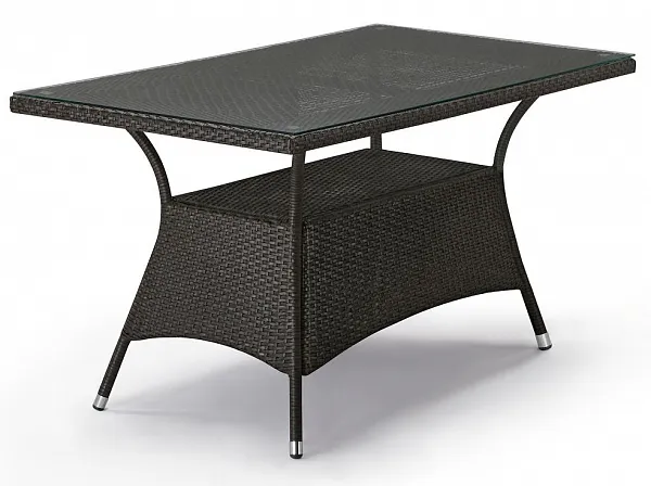 Плетеный стол T198A-W53-140x80 Brown