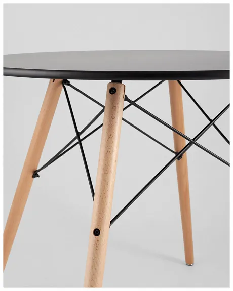 Стол круглый EAMES DSW NEW D=80 черный фото 11