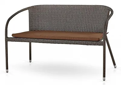 Плетеный диван S139A-W53 Brown/Beige