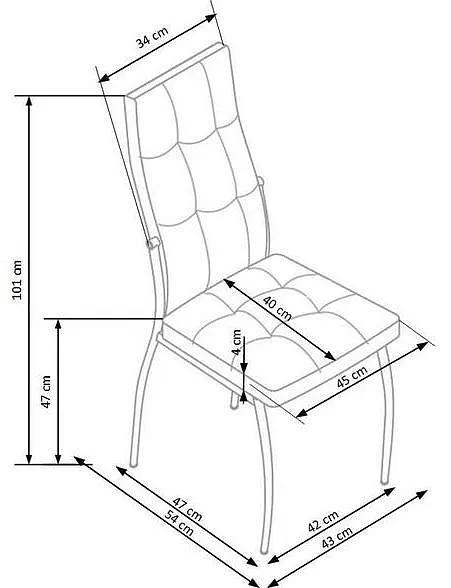 Стул HALMAR K416 черный/хром фото 6