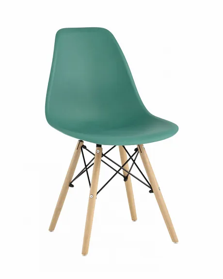 Стул Eames Style DSW серо-зеленый (разборный каркас)